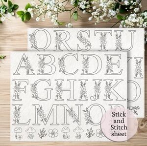 Letters Embroidery patterns alphabet embroidery